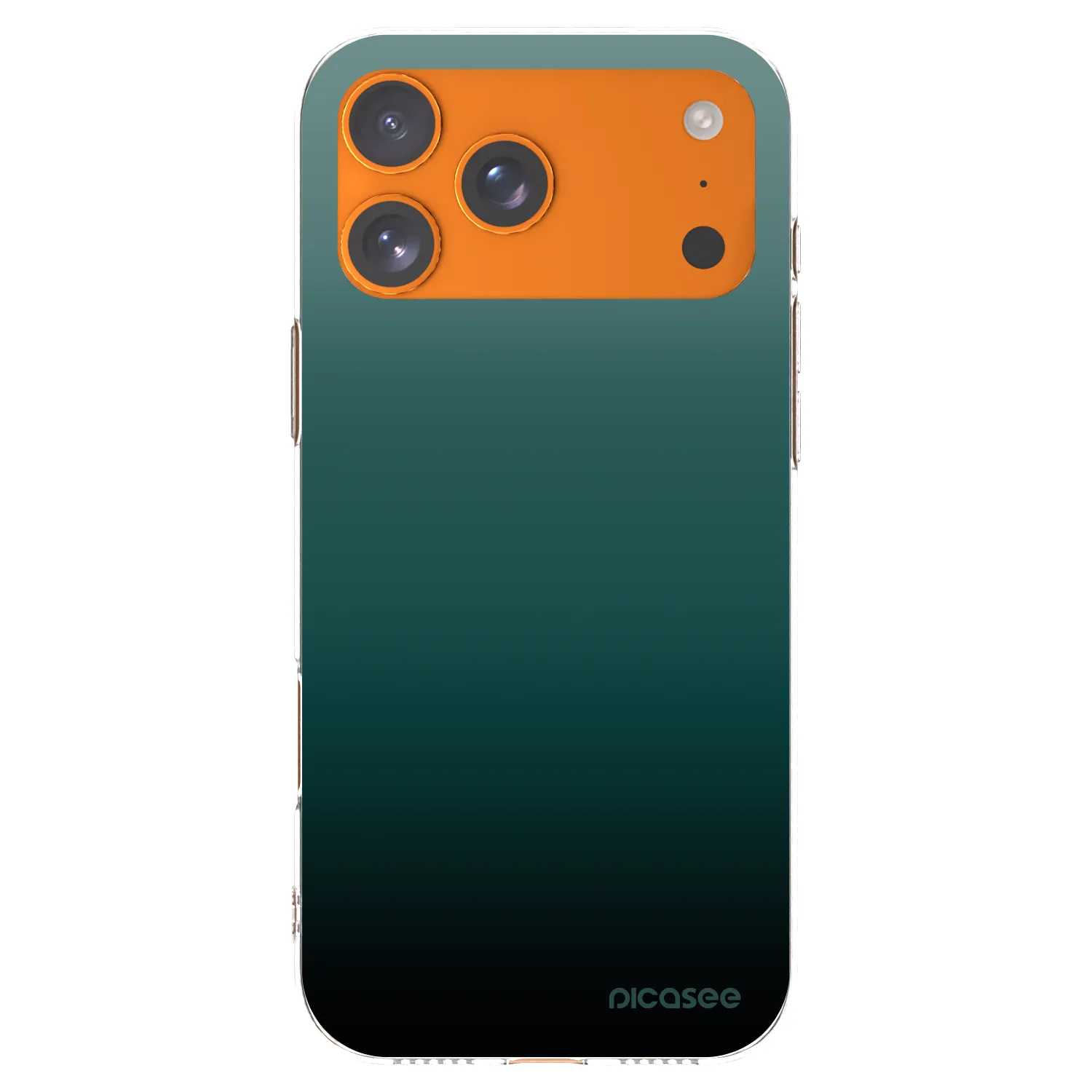 Picasee silikonski prozorni ovitek za Apple iPhone 17 Pro Max - Verdant Fade