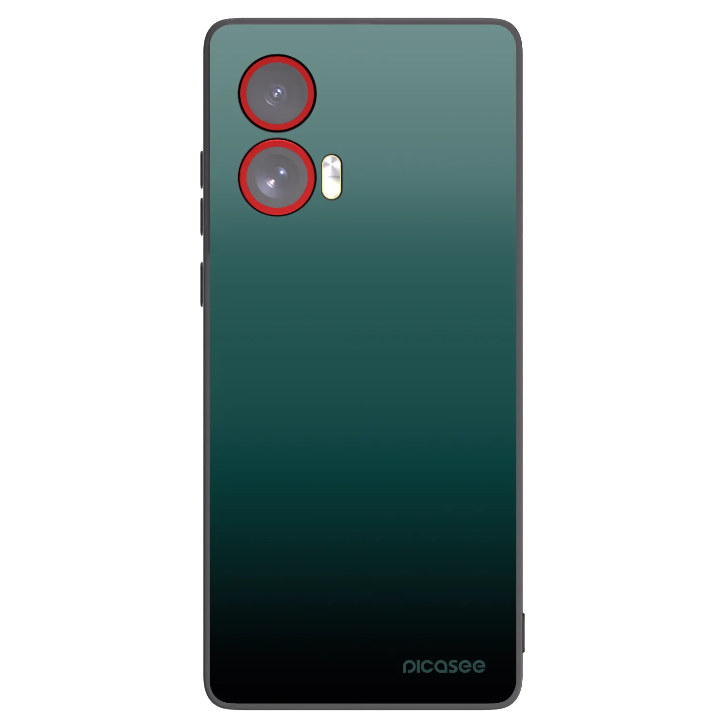 Picasee silikonski črni ovitek za Motorola Edge 50 Fusion - Verdant Fade