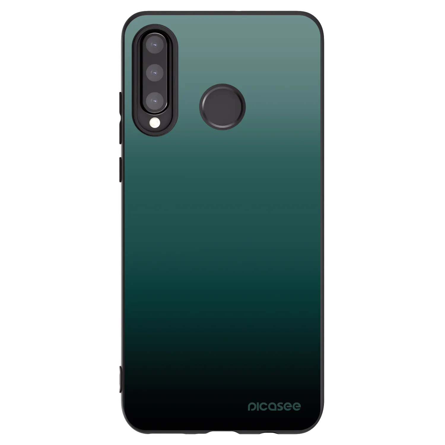 Picasee silikonski črni ovitek za Huawei P30 Lite - Verdant Fade