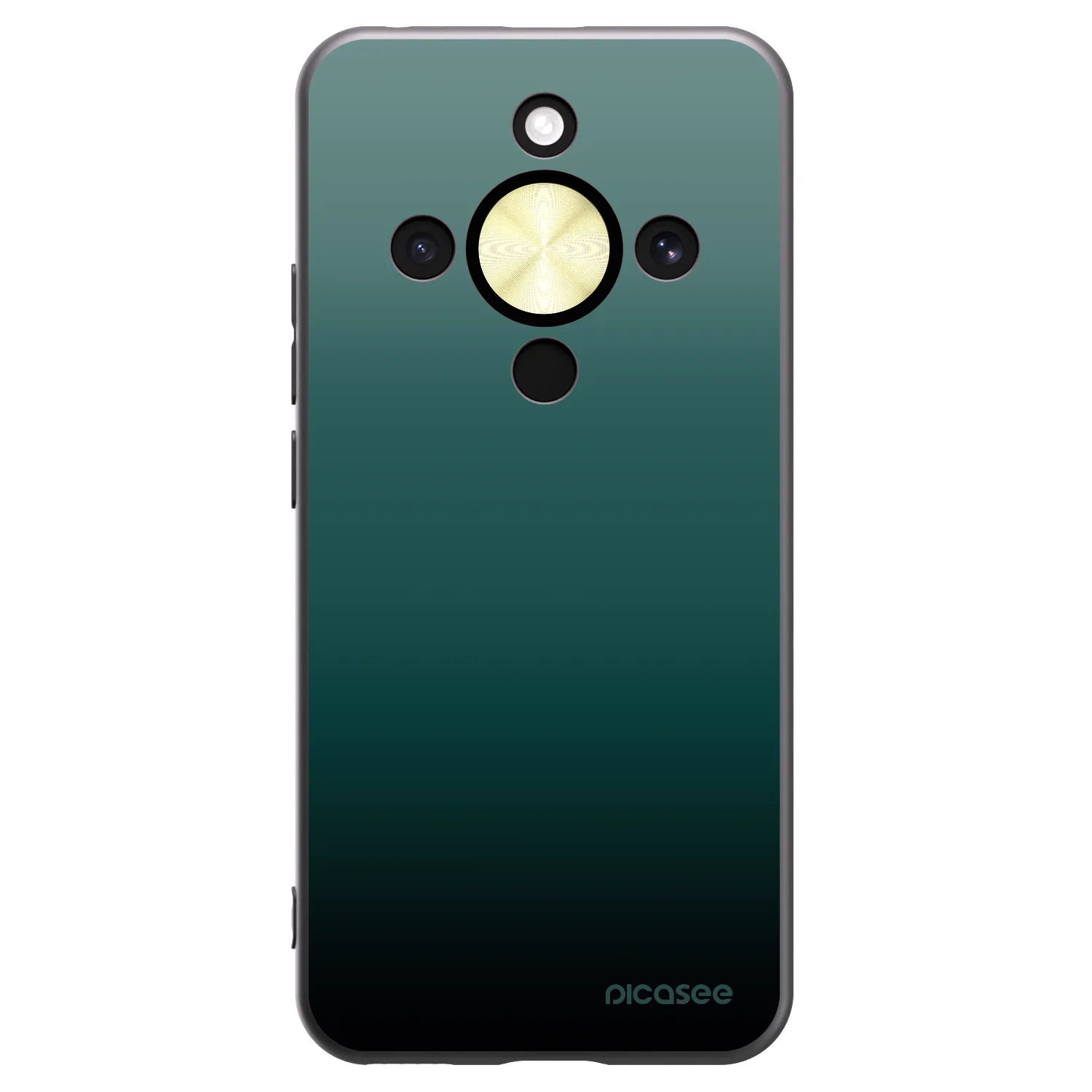Picasee silikonski črni ovitek za Honor Magic8 Lite 5G - Verdant Fade