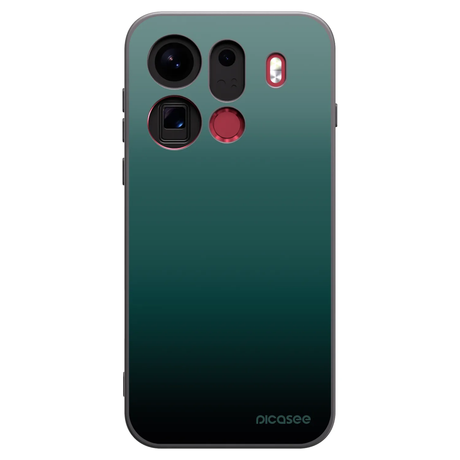 Picasee silikonski črni ovitek za OPPO Find X9 Pro - Verdant Fade