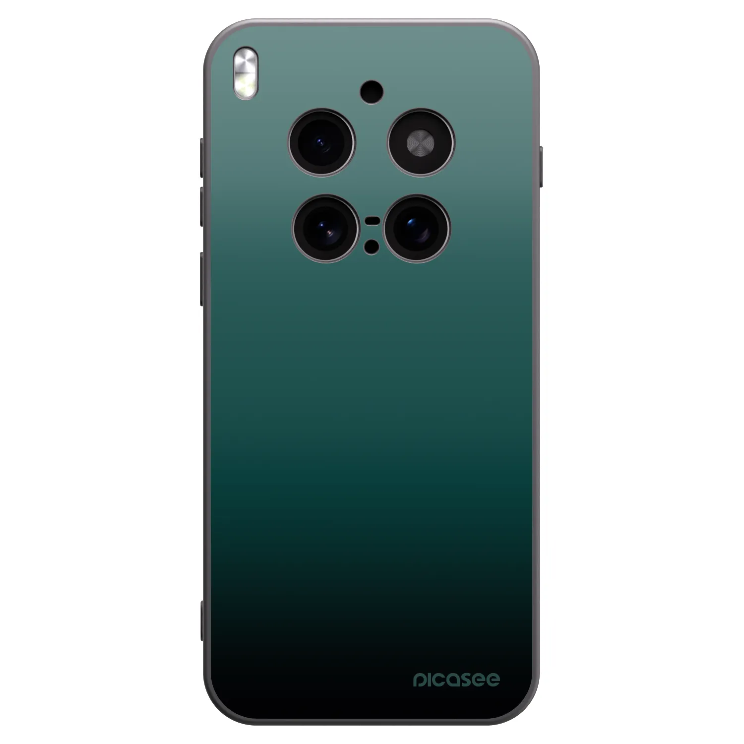 Picasee silikonski črni ovitek za Vivo X300 Pro - Verdant Fade
