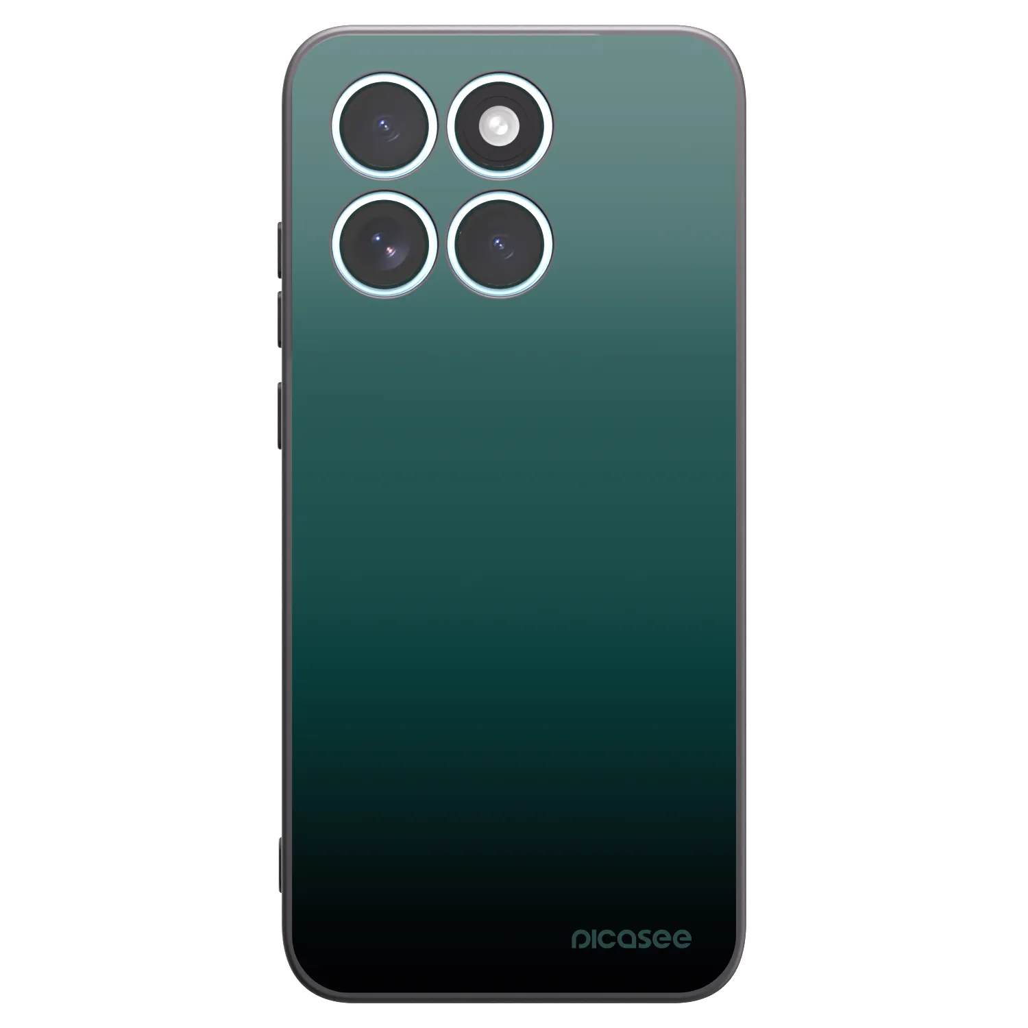 Picasee silikonski črni ovitek za Motorola Edge 70 Fusion - Verdant Fade