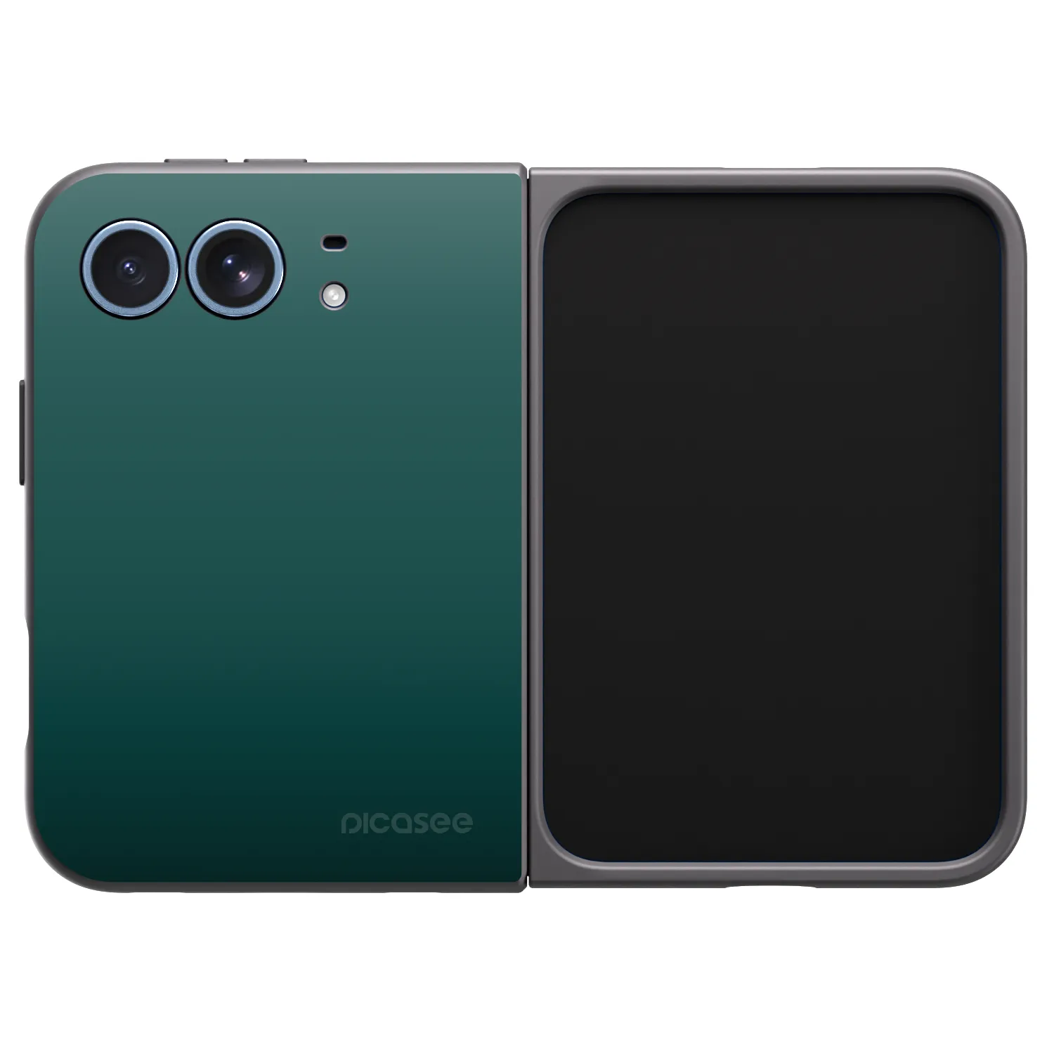 Picasee silikonski črni ovitek za Apple iPhone Duo - Verdant Fade