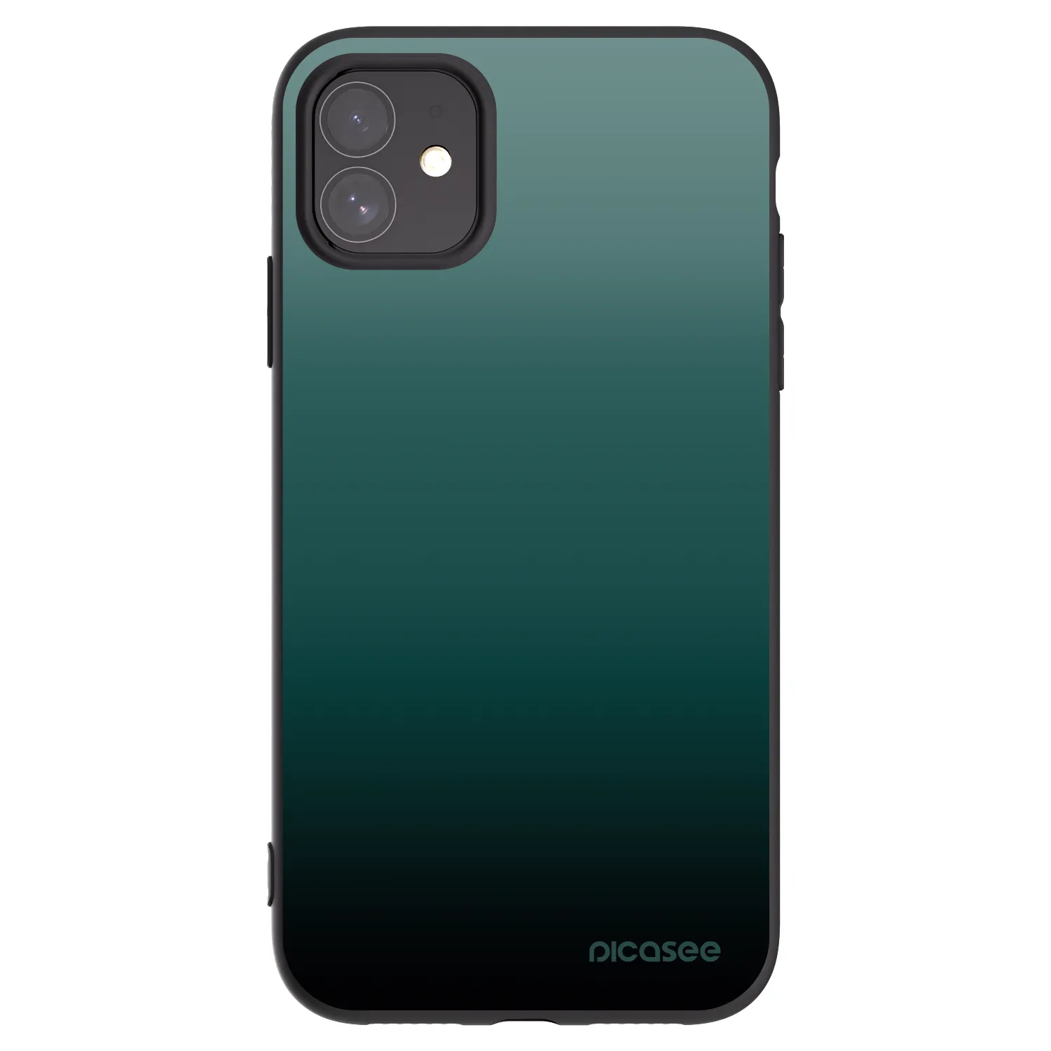 Picasee silikonski črni ovitek za Apple iPhone 11 - Verdant Fade