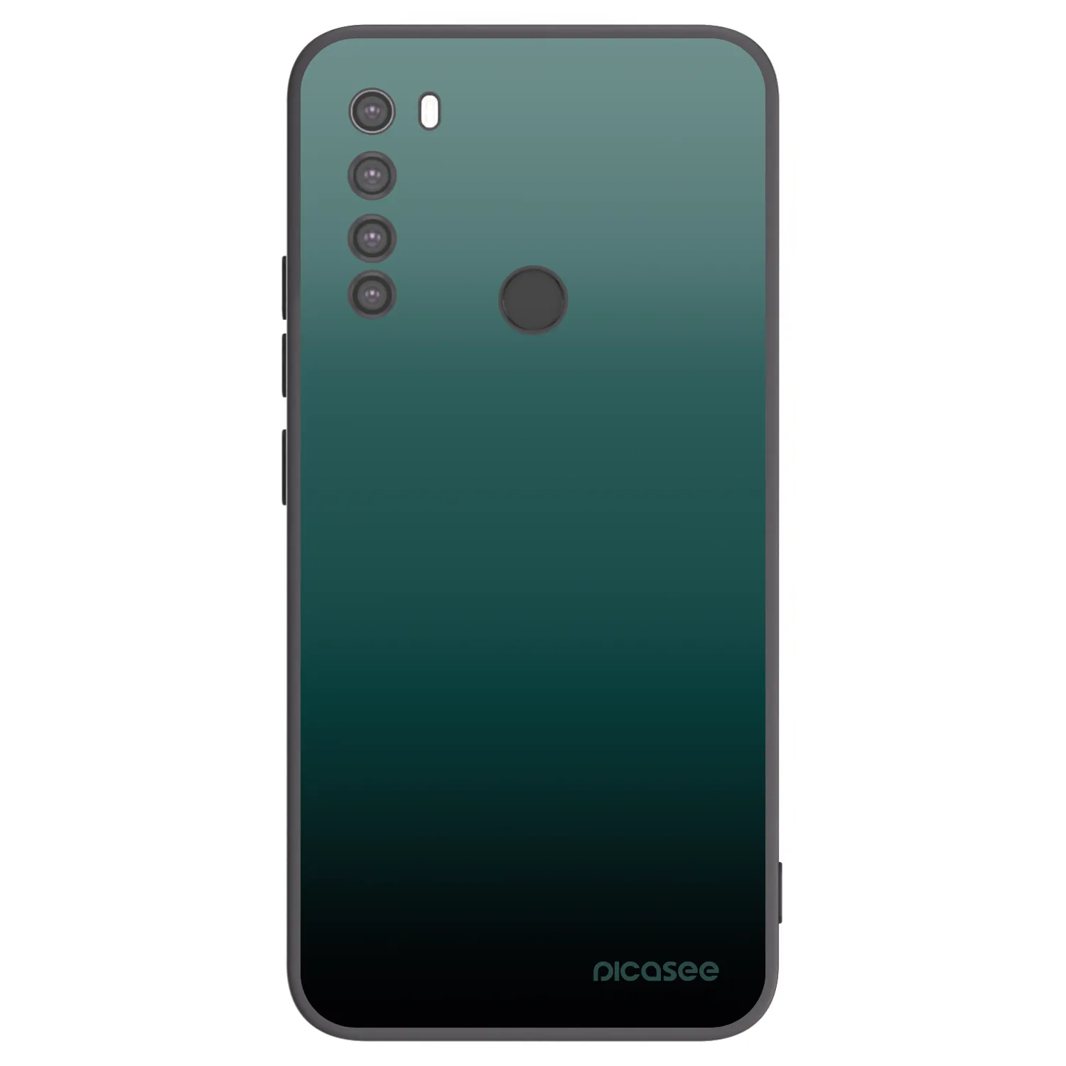 Picasee silikonski črni ovitek za Xiaomi Redmi Note 8 - Verdant Fade