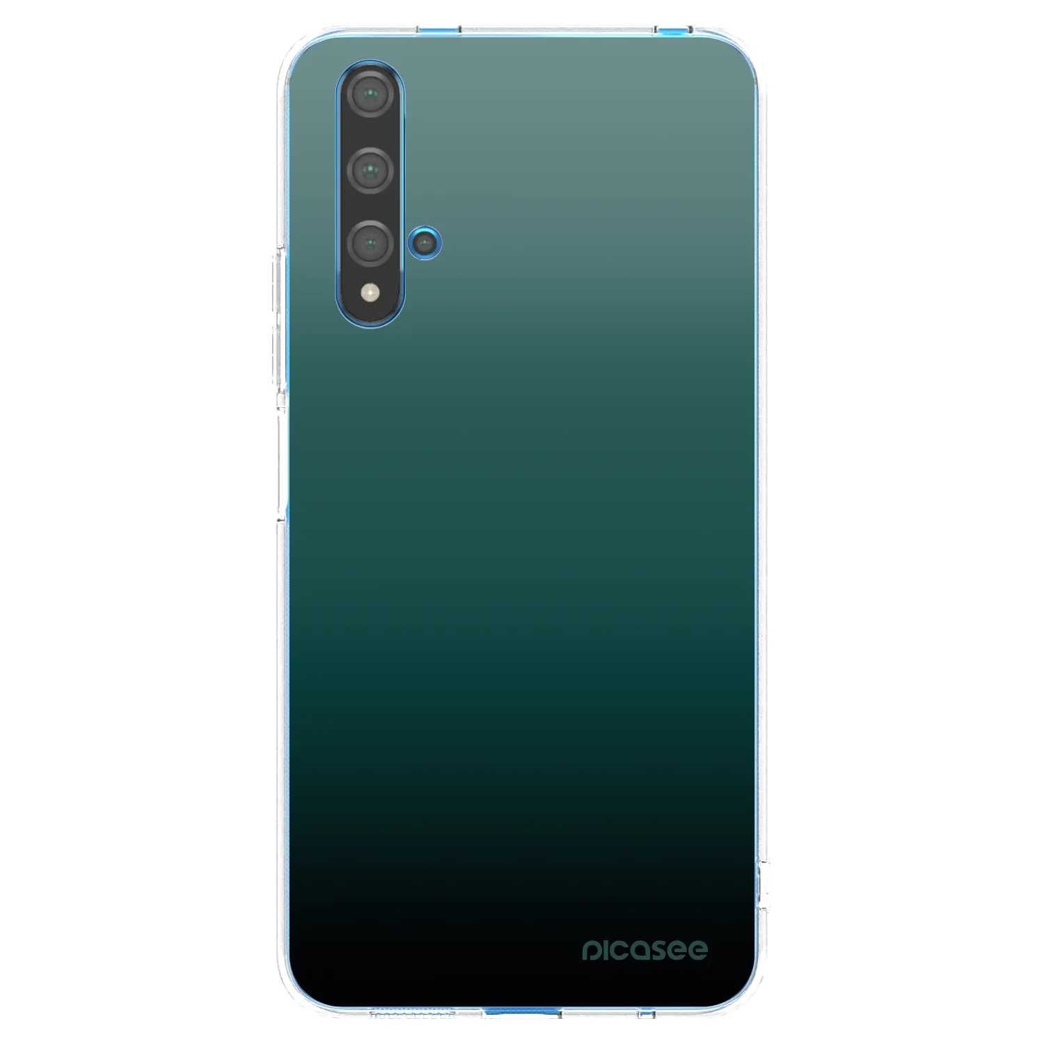 Picasee silikonski prozorni ovitek za Huawei Nova 5T - Verdant Fade