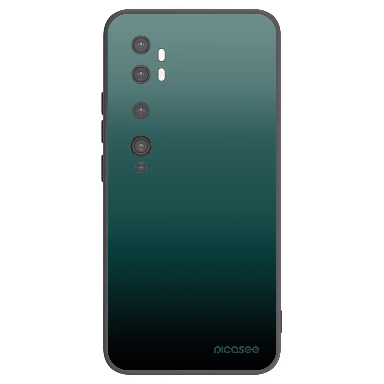 Picasee silikonski črni ovitek za Xiaomi Mi Note 10 (Pro) - Verdant Fade