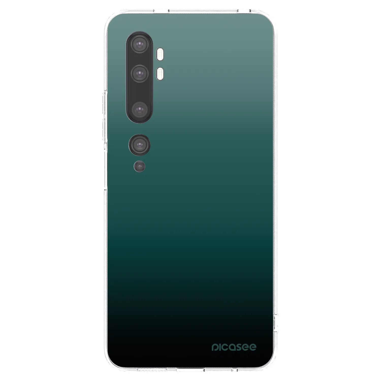 Picasee silikonski prozorni ovitek za Xiaomi Mi Note 10 (Pro) - Verdant Fade