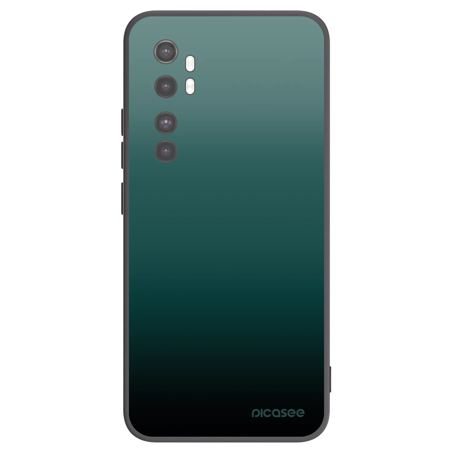 Picasee silikonski črni ovitek za Xiaomi Mi Note 10 Lite - Verdant Fade