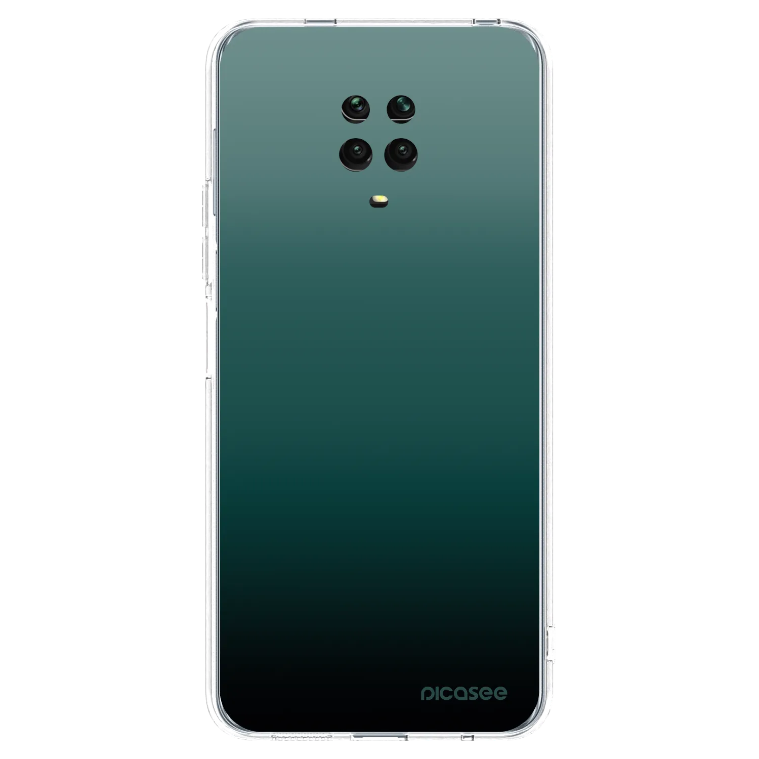 Picasee silikonski prozorni ovitek za Xiaomi Redmi Note 9S - Verdant Fade