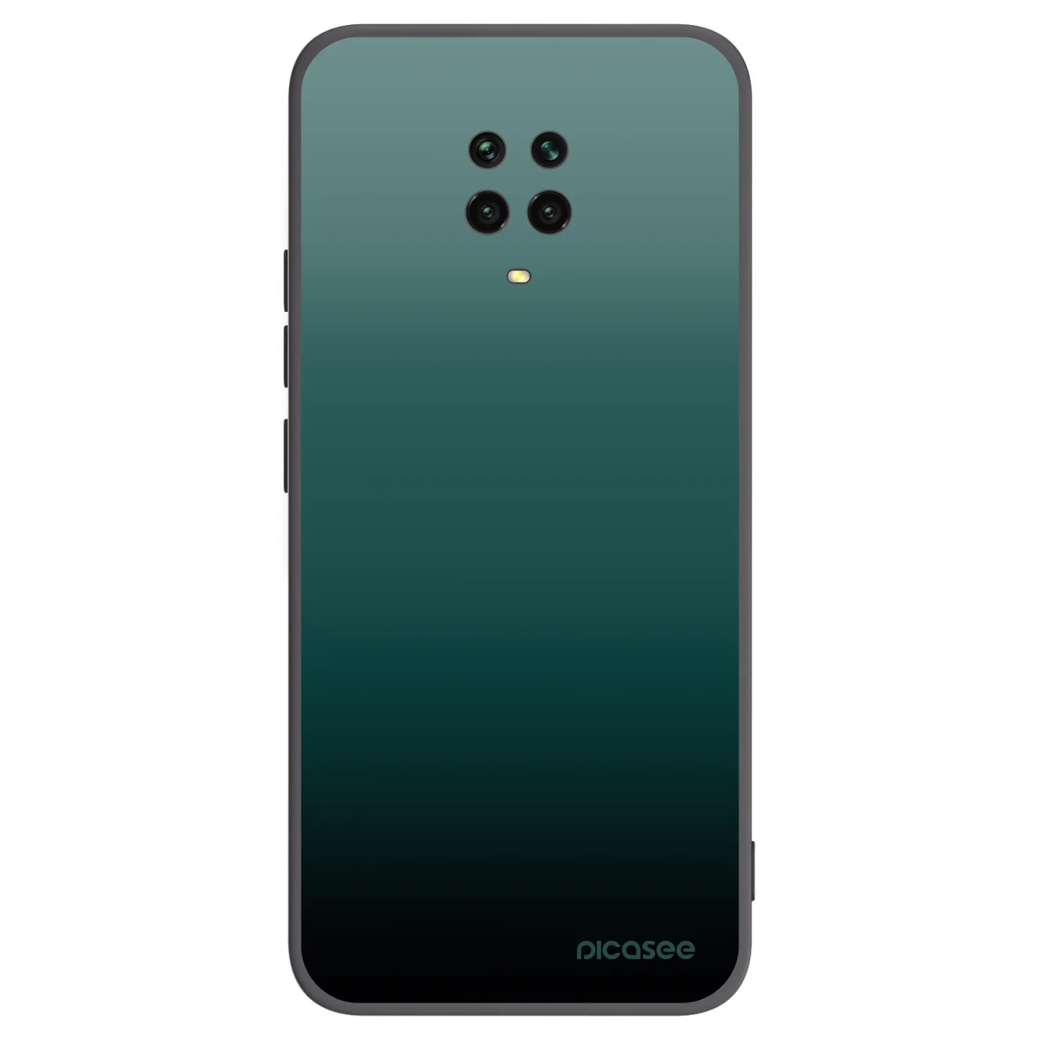 Picasee silikonski črni ovitek za Xiaomi Redmi Note 9S - Verdant Fade