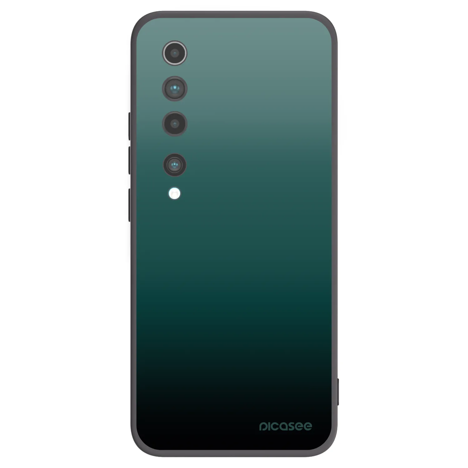 Picasee silikonski črni ovitek za Xiaomi Mi 10 - Verdant Fade