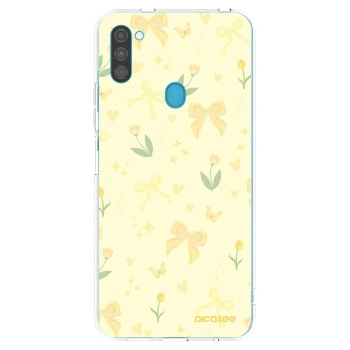 Picasee silikonski prozorni ovitek za Samsung Galaxy M11 - Honey Blossom