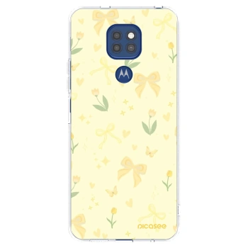 Picasee silikonski prozorni ovitek za Motorola Moto G9 Play - Honey Blossom