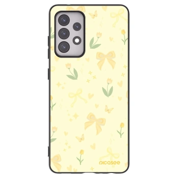 Picasee silikonski črni ovitek za Samsung Galaxy A52 5G A525F - Honey Blossom