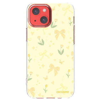 Picasee silikonski prozorni ovitek za Apple iPhone 13 mini - Honey Blossom
