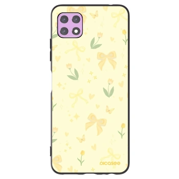 Picasee silikonski črni ovitek za Samsung Galaxy A22 A226B 5G - Honey Blossom