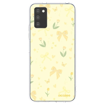 Picasee silikonski prozorni ovitek za Samsung Galaxy A02s A025G - Honey Blossom