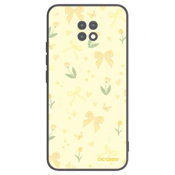 Picasee silikonski črni ovitek za Xiaomi Redmi Note 9T - Honey Blossom