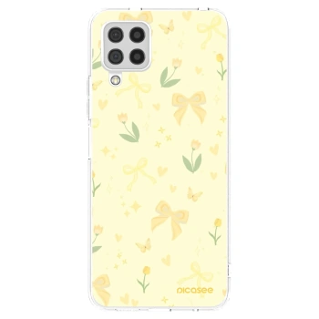 Picasee silikonski prozorni ovitek za Samsung Galaxy A22 A225F 4G - Honey Blossom