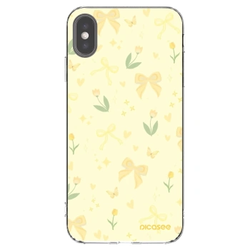Picasee silikonski prozorni ovitek za Apple iPhone XS Max - Honey Blossom