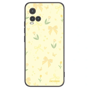 Picasee silikonski črni ovitek za Vivo Y33s - Honey Blossom