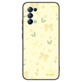 Picasee silikonski črni ovitek za OPPO Reno 5 5G - Honey Blossom