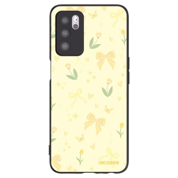 Picasee silikonski črni ovitek za OPPO A16 - Honey Blossom