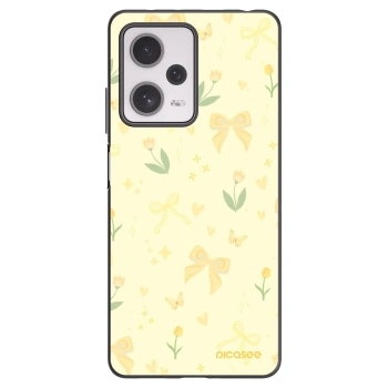 Picasee silikonski črni ovitek za Xiaomi Redmi Note 12 Pro+ 5G - Honey Blossom