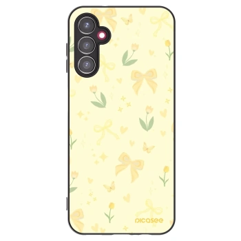 Picasee silikonski črni ovitek za Samsung Galaxy A14 4G A145R - Honey Blossom