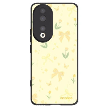 Picasee silikonski črni ovitek za Honor 90 5G - Honey Blossom