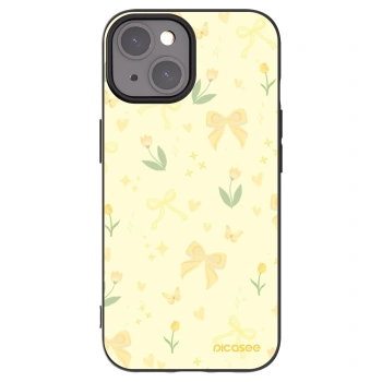 Picasee silikonski črni ovitek za Apple iPhone 15 - Honey Blossom
