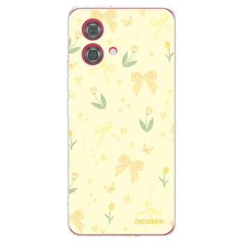 Picasee silikonski prozorni ovitek za Motorola Moto G84 5G - Honey Blossom