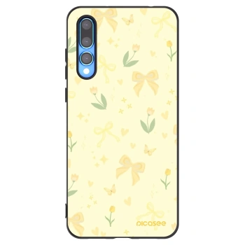 Picasee silikonski črni ovitek za Huawei P20 Pro - Honey Blossom