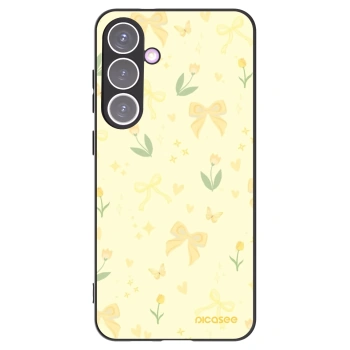 Picasee silikonski črni ovitek za Samsung Galaxy S24+ S926B 5G - Honey Blossom
