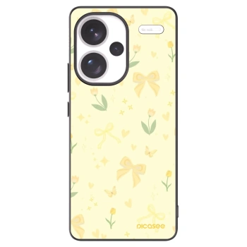 Picasee silikonski črni ovitek za Xiaomi Redmi Note 13 Pro+ 5G - Honey Blossom