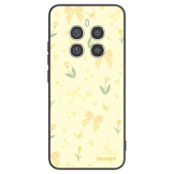 Picasee silikonski črni ovitek za Realme 12 Pro 5G - Honey Blossom