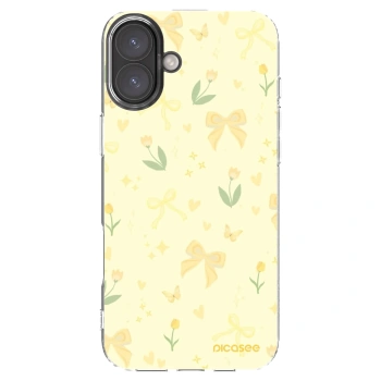 Picasee silikonski prozorni ovitek za Apple iPhone 16 Plus - Honey Blossom