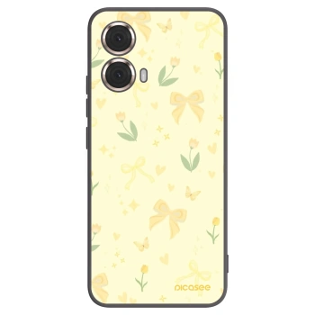 Picasee silikonski črni ovitek za Motorola Moto G85 - Honey Blossom