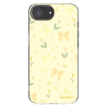 Picasee silikonski prozorni ovitek za Apple iPhone 16e - Honey Blossom