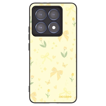 Picasee silikonski črni ovitek za Xiaomi 14T Pro - Honey Blossom