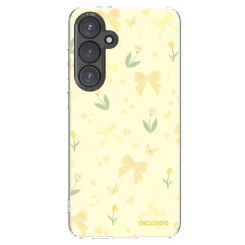 Picasee silikonski prozorni ovitek za Samsung Galaxy S24 FE S721B - Honey Blossom