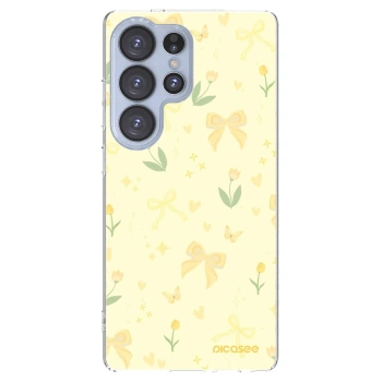 Picasee silikonski prozorni ovitek za Samsung Galaxy S25 Ultra 5G - Honey Blossom