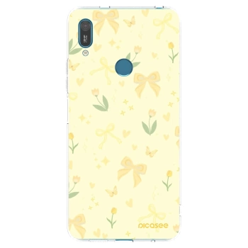 Picasee silikonski prozorni ovitek za Huawei Y7 2019 - Honey Blossom