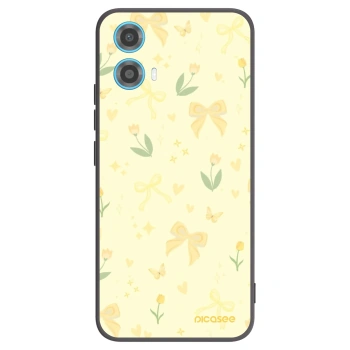 Picasee silikonski črni ovitek za Motorola Moto G34 5G - Honey Blossom