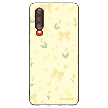 Picasee silikonski črni ovitek za Huawei P30 - Honey Blossom