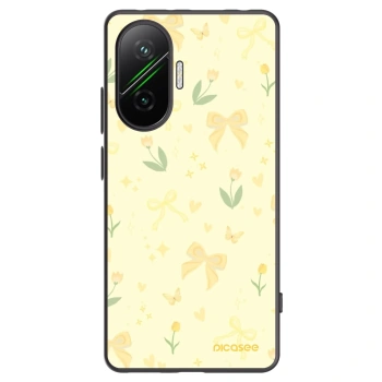 Picasee silikonski črni ovitek za Xiaomi Poco F7 5G - Honey Blossom