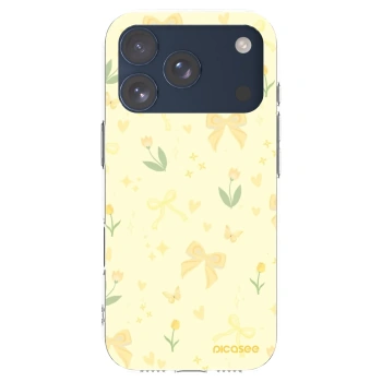 Picasee silikonski prozorni ovitek za Apple iPhone 17 Pro - Honey Blossom