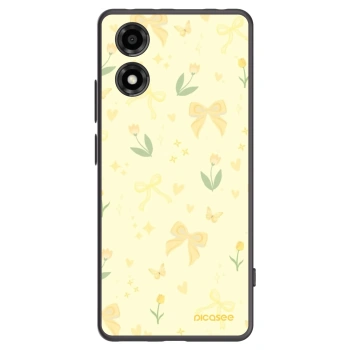 Picasee silikonski črni ovitek za Motorola Moto E14 - Honey Blossom